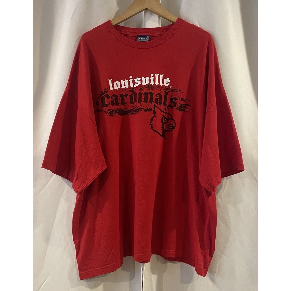 Champs‎ Louisville Cardinals Red T-shirt Size XXL